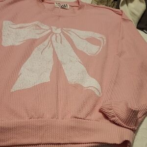 Nwot Bucket List Bow Sweatshirt